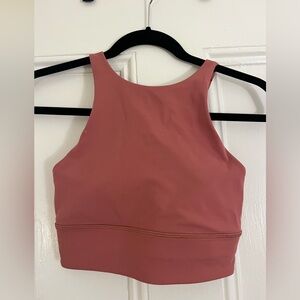Lululemon Pink High-Neck sports bra